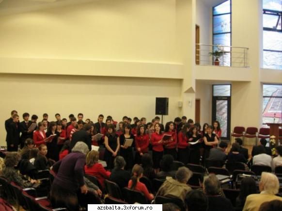 corul liceului adventist la biserica azs balta alba inaugurare sambata 4 aprilie 2009 galerie